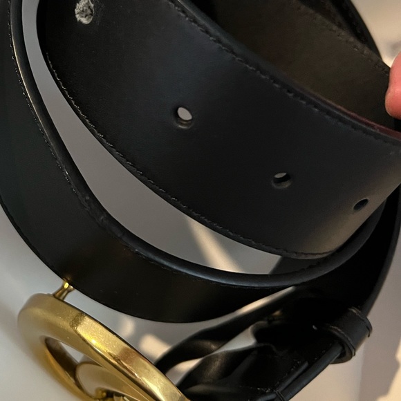 gucci black wide leather belt - Picture 5 of 5